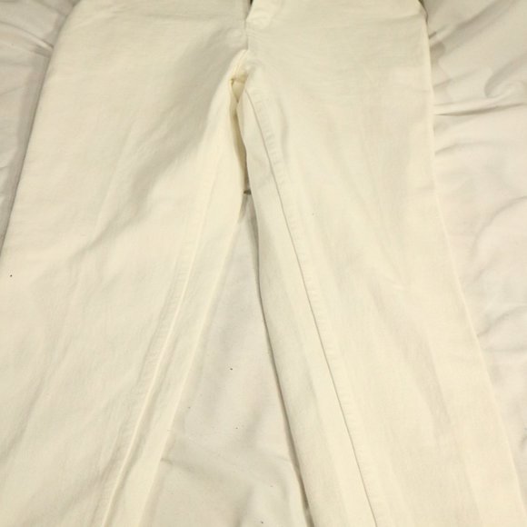 VTG COSMO White Denim Straight Leg Jeans Sz 9/10 - Picture 6 of 15